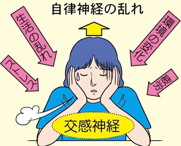 自律神経の乱れによもぎ蒸し効果!
